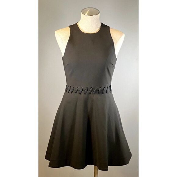 Elizabeth and James Carter Sleeveless Fit-&-Flare Dress in Black Size 2 - Picture 1 of 6